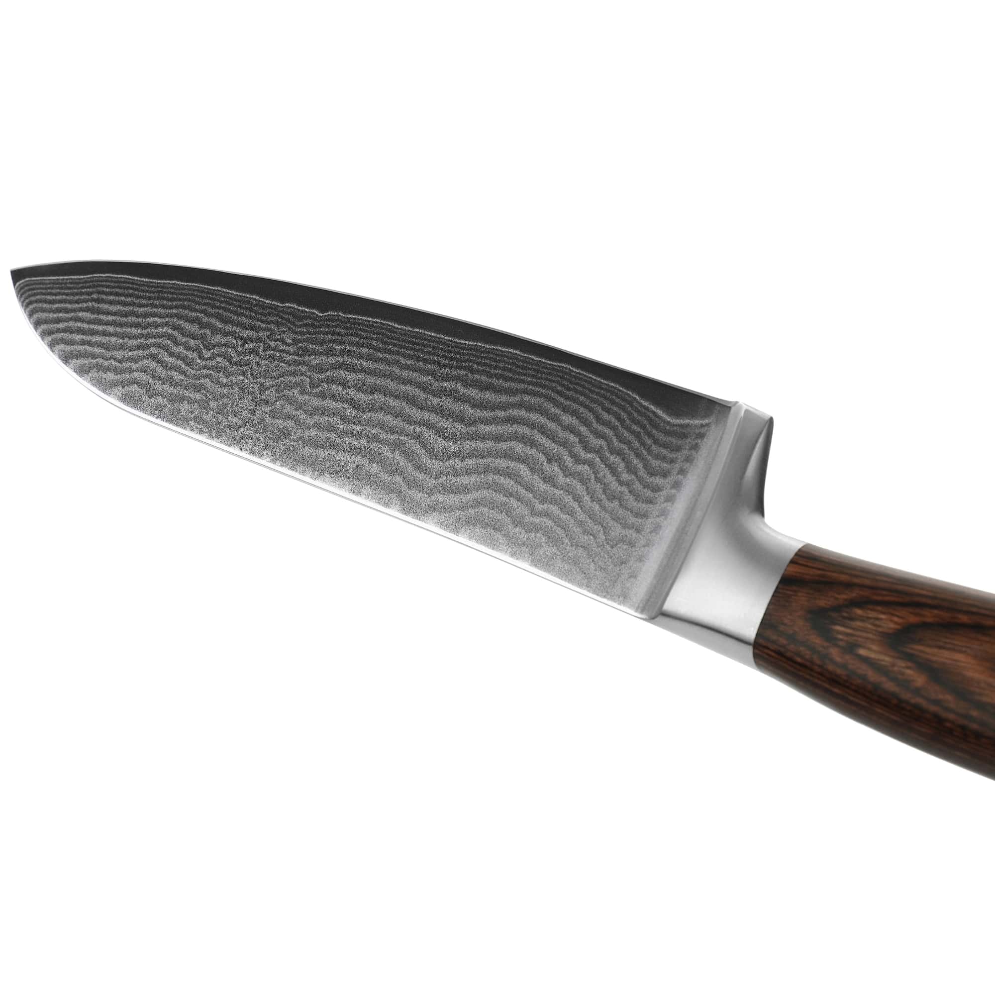 Wakoli Edib 3er Damastmesserset I Holzbox I 8 - 17cm Klinge I mit Messerblock